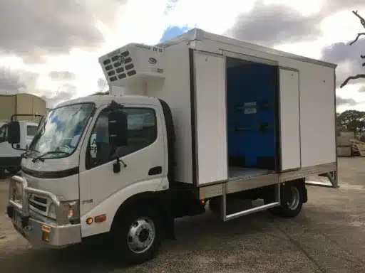 Hino truck with a multi-door Tranzfreeze refrigerated body